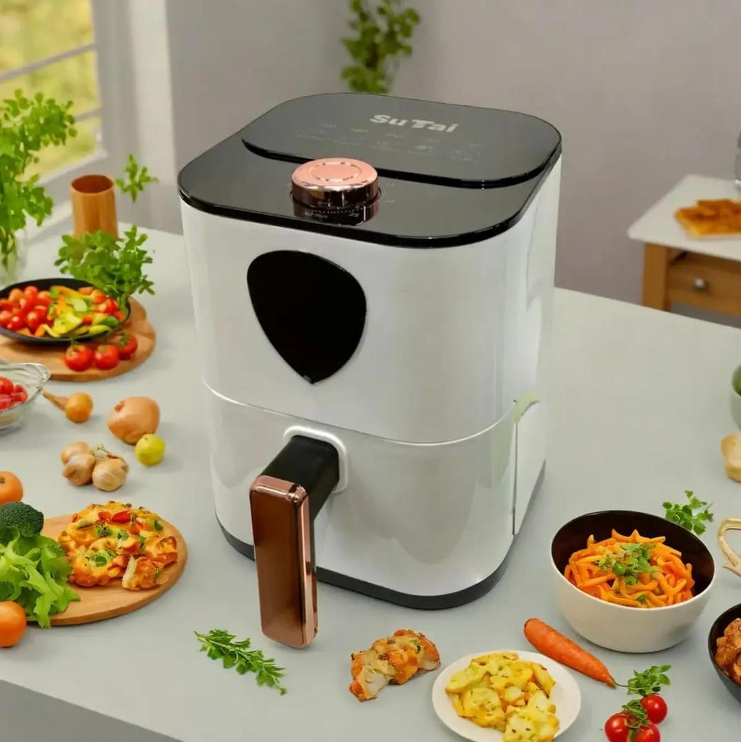 Аэрогриль Air Fryer Su Tai ST-606 безмаслянный 6 л Белый (14577034) - фото 4