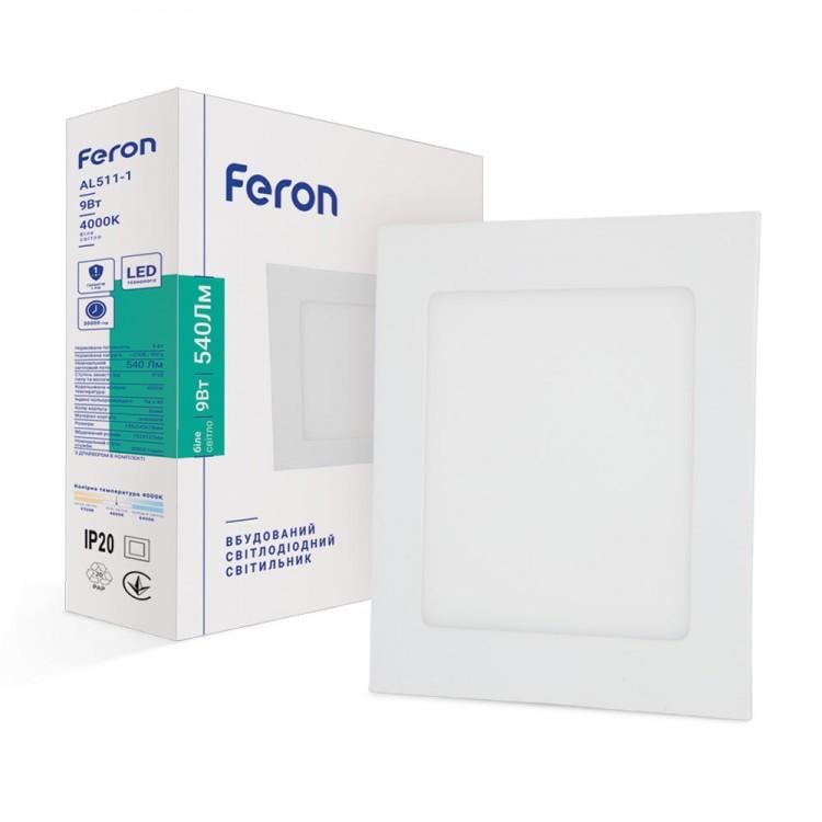Світильник LED Feron AL511-1 9W 4000K 540Lm (25368858) Світильник LED Feron AL511-1 9W 4000K 540Lm (25368858)