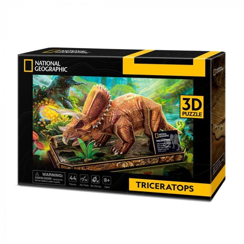 Пазл 3D CubicFun National Geographic Dino Трицератопс (DS1052h)