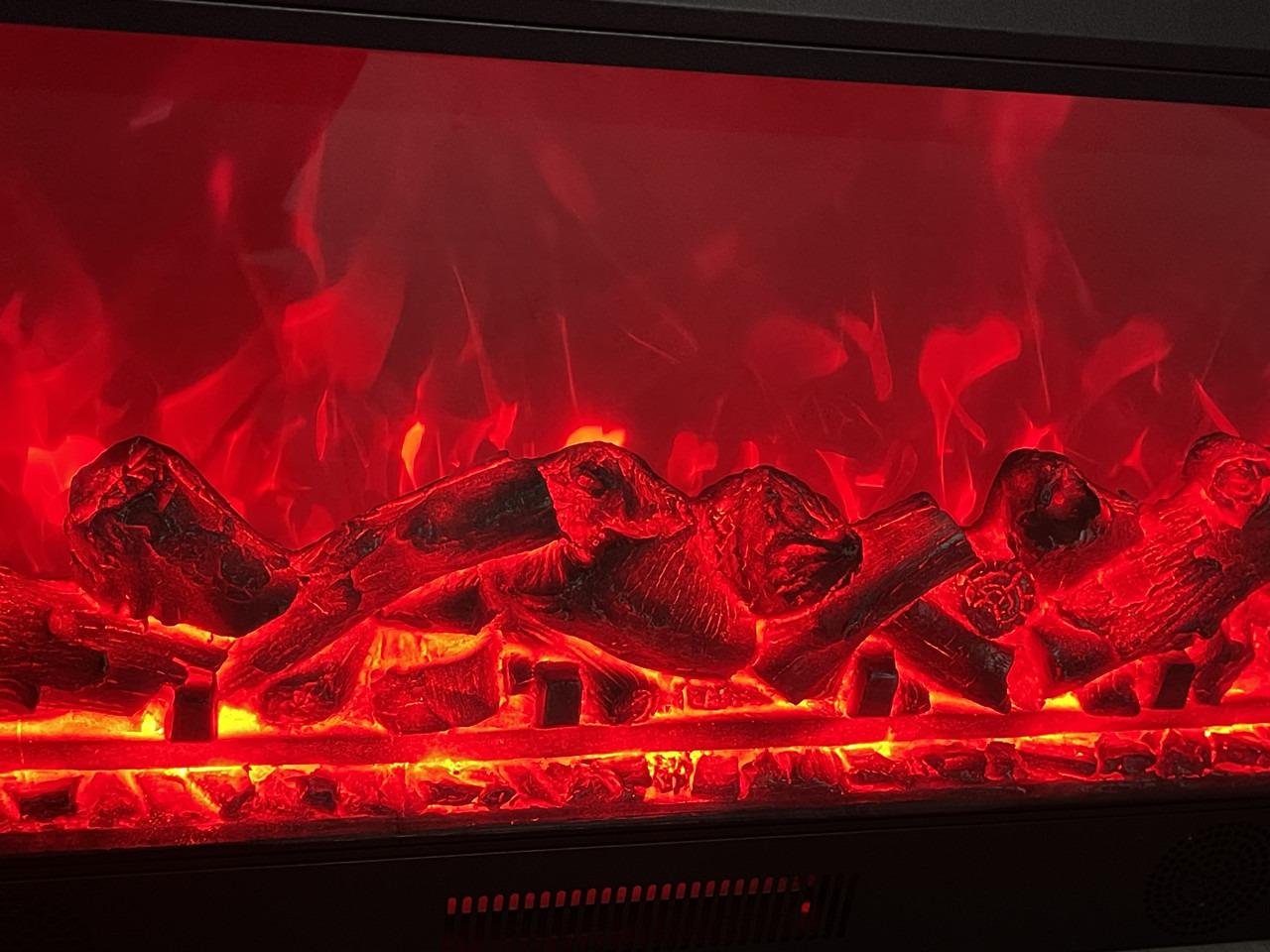 Електричний камін Logos Long 158 1500 Вт Bluetooth звук потріскування дров White/Black (10080146) - фото 9