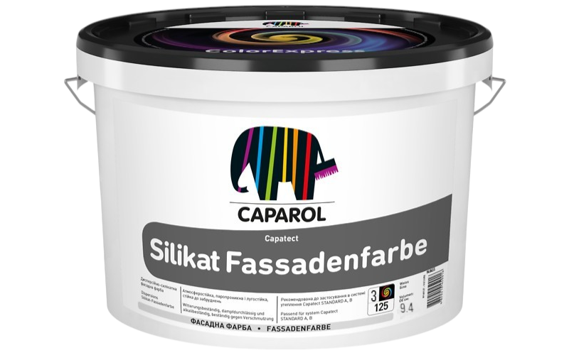 Краска фасадная силикатная Caparol Capatect Silikat Fassadenfarbe матовая 9,4 л Прозрачный (1814742563)