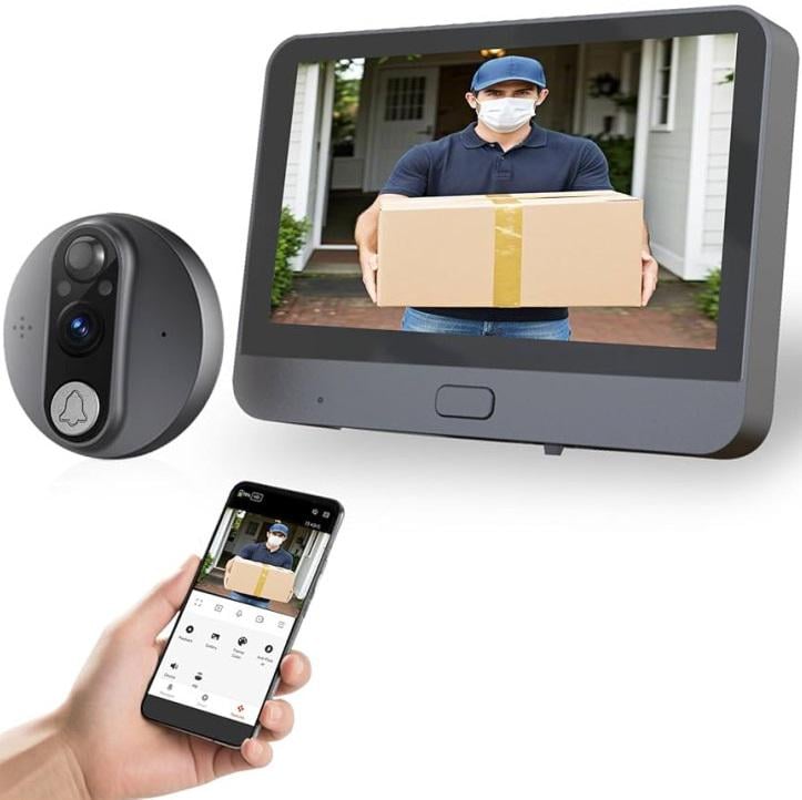 Видеодомофон беспроводной Tuya Smart Video Doorbell WiFi с записью и датчиком движения - фото 2