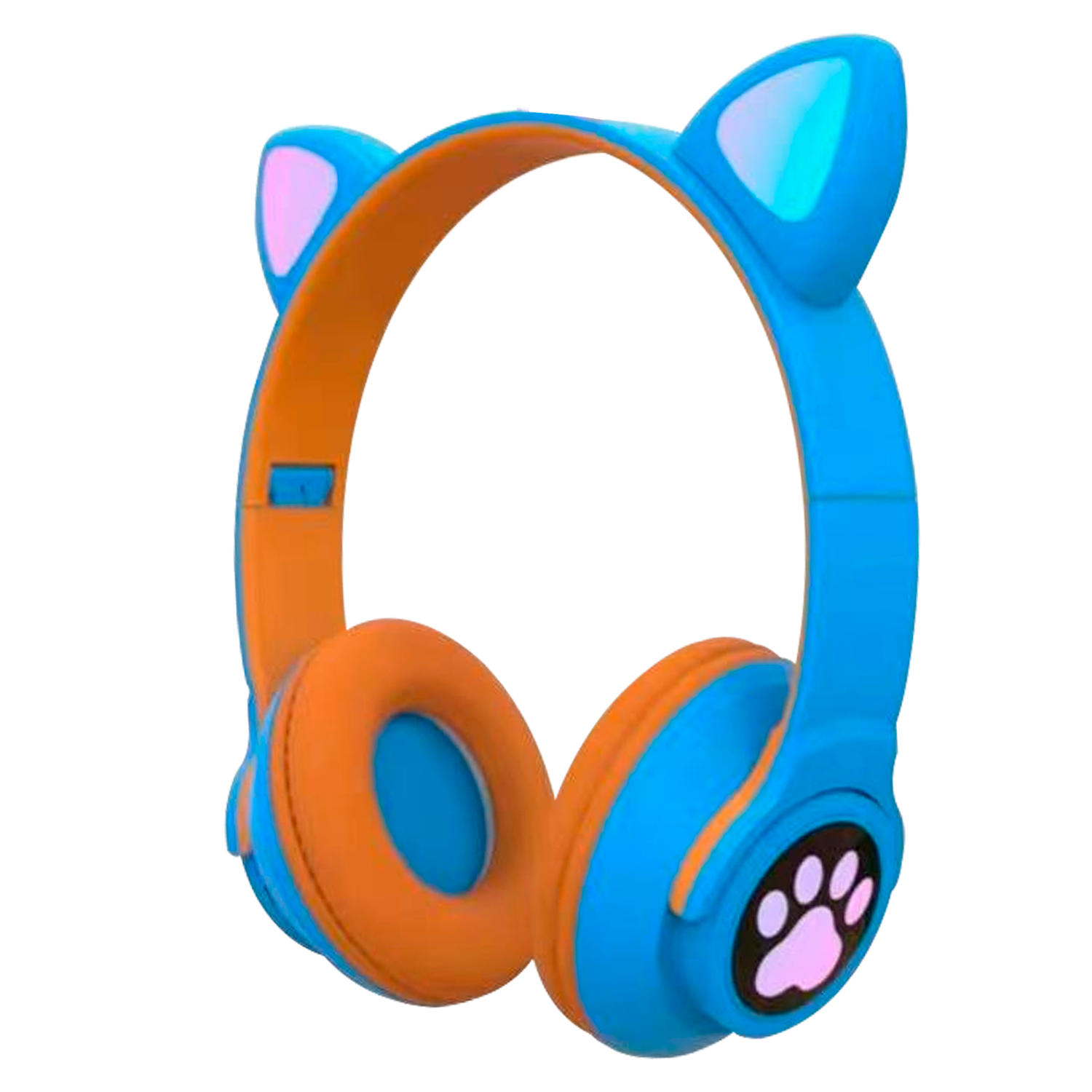 Наушники детские беспроводные CatsEar ME-3 с ушками и подсветкой Blue/Orange (ee0c415e)