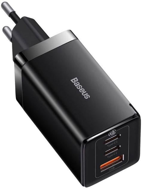 Пристрій зарядний мережевий Baseus 65W GaN5 Pro Fast Charger CCGP120201 USB + 2USB-C Black - фото 1 Пристрій зарядний мережевий Baseus 65W GaN5 Pro Fast Charger CCGP120201 USB + 2USB-C Black - фото 1
