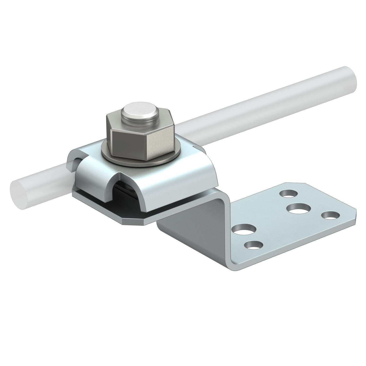 Пластина підключення OBO bettermann зі з'єднувачем ø 8 мм 82x30x26 мм гвинт M10x30 алюміній (5320707)