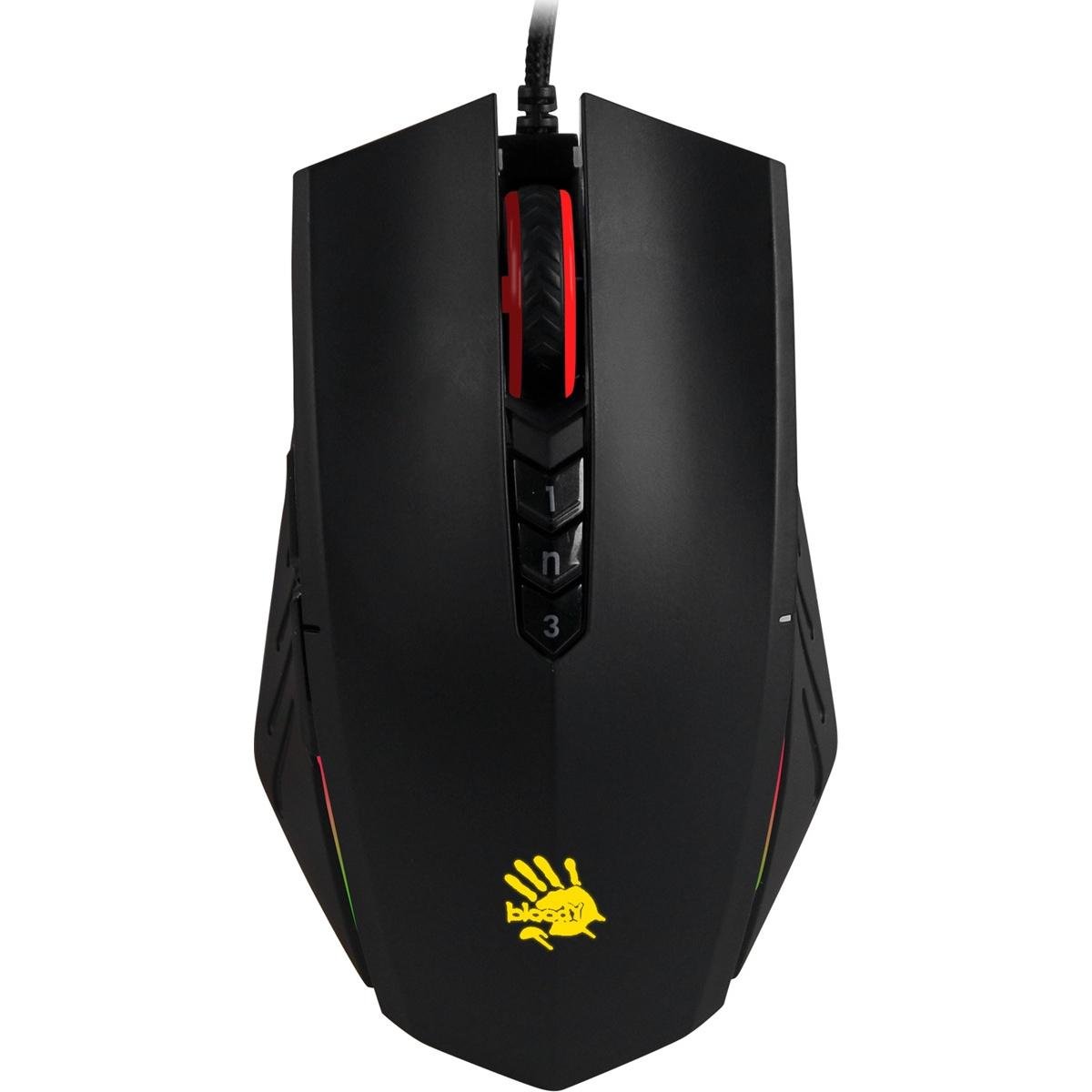 Компьютерная мышка проводная A4Tech A70A Bloody RGB Matte Black (26711771)