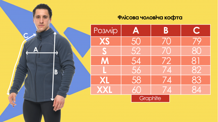 Кофта чоловіча флісова ThermoX з кишенею 3XL Сірий - фото 7