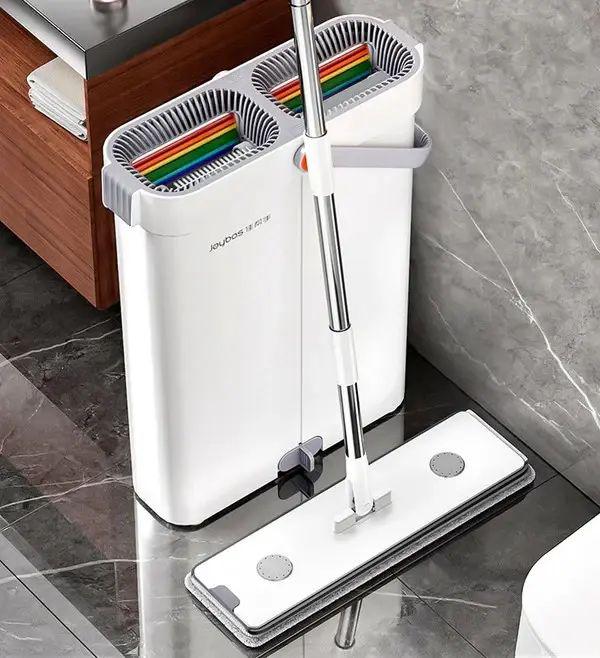 Набор швабра и ведро Joybos с отжимом (M03-7) Набор швабра и ведро Joybos с отжимом (M03-7)