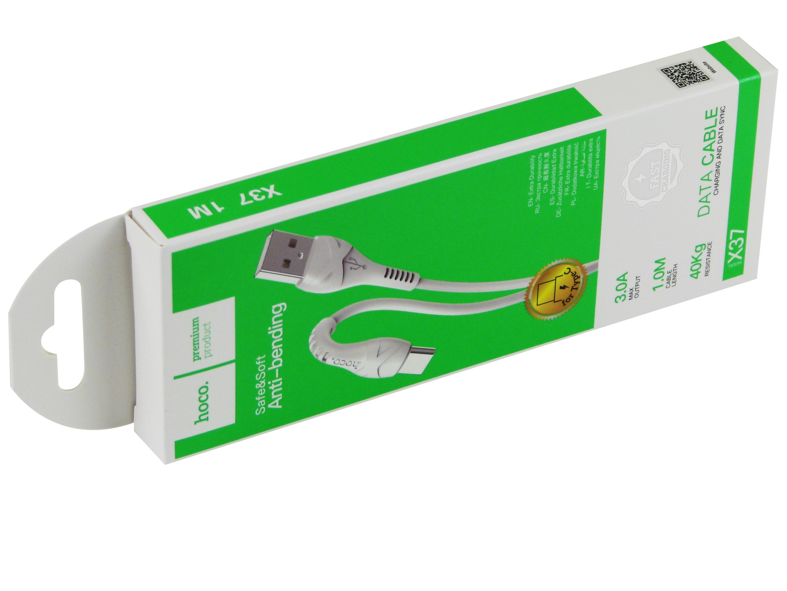 Кабель Hoco X37 USB - Type-C 1м 3A - фото 2