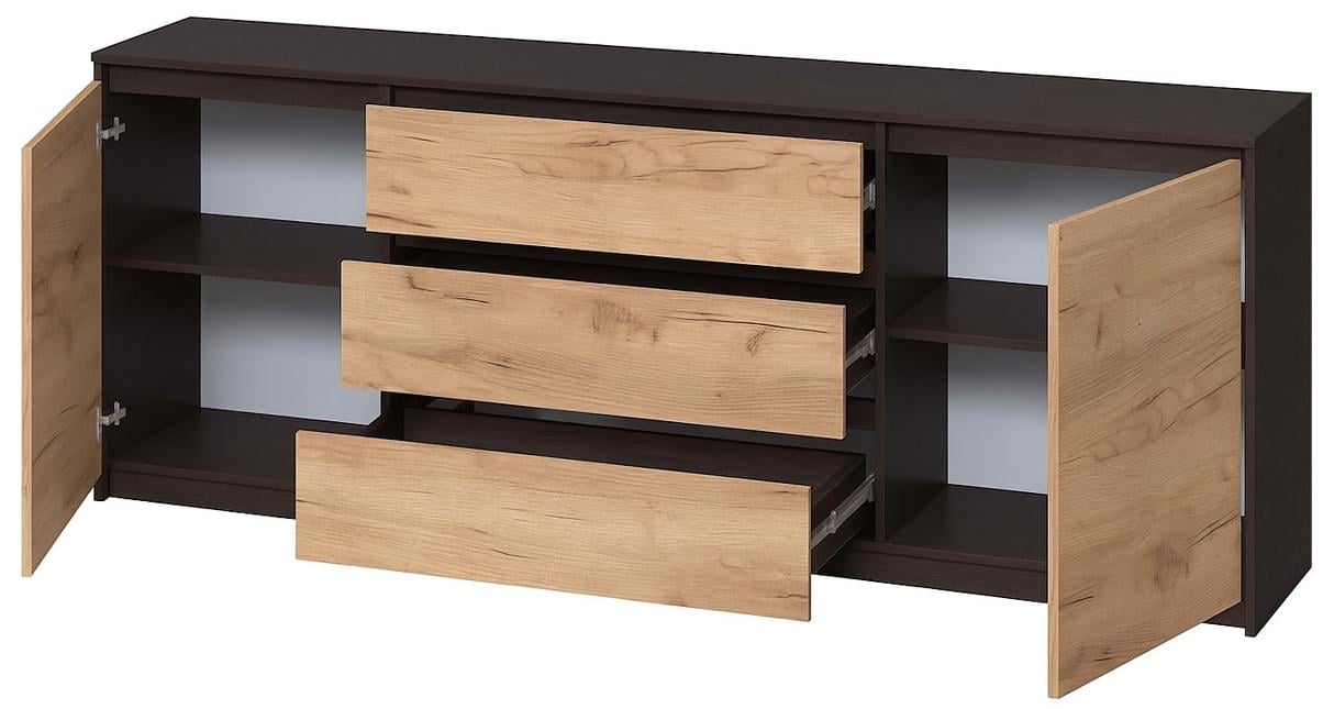 Комод Майстер Форм Брайт 1800х376х730 мм Венге магія/Дуб крафт золотий (33123) - фото 2