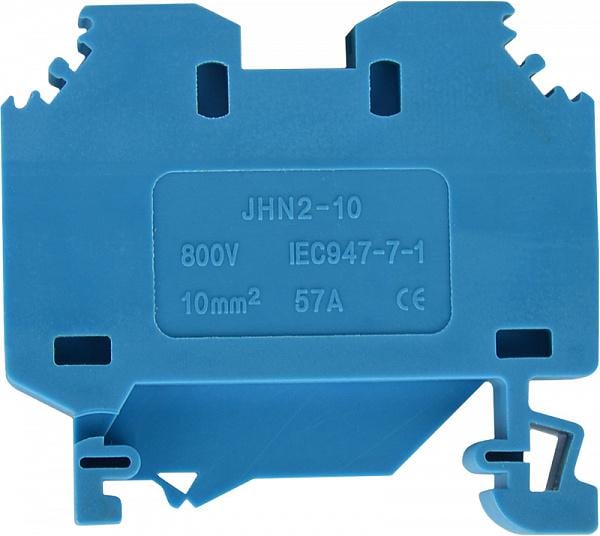 Клемма пружинная наборная АСКО-Укрем JHN2-10 57А 10 мм2 х 52х10х41,5 мм Синий (A0130010074)