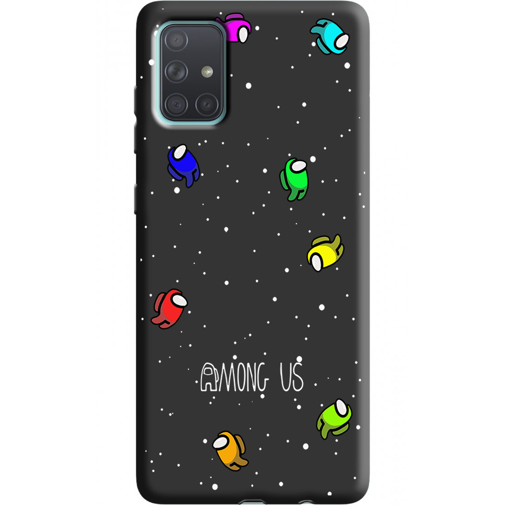 Чохол BoxFace Samsung A715 Galaxy A71 Among Us Invisible Чорний силікон (38850-bk76-38948)