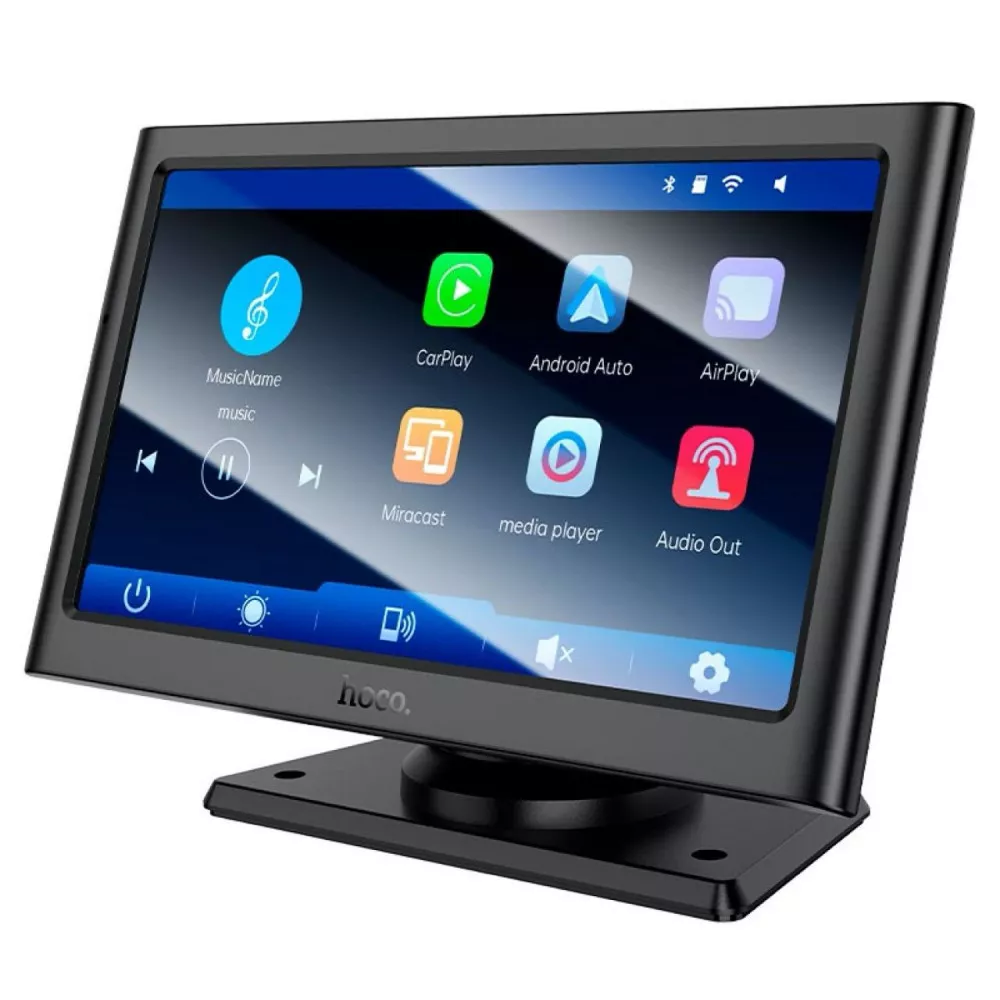 Монітор для авто Hoco Imogen Car Wireless Portable Screen HU2 Black (kmt-785953)