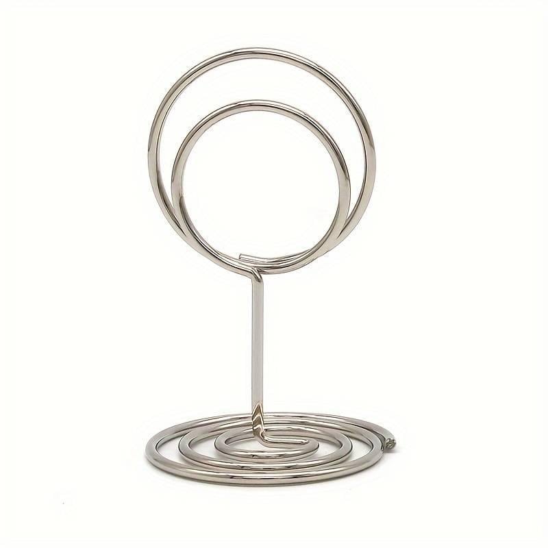 Подставка для карточек рассадки гостей Leeseph 10шт серебро