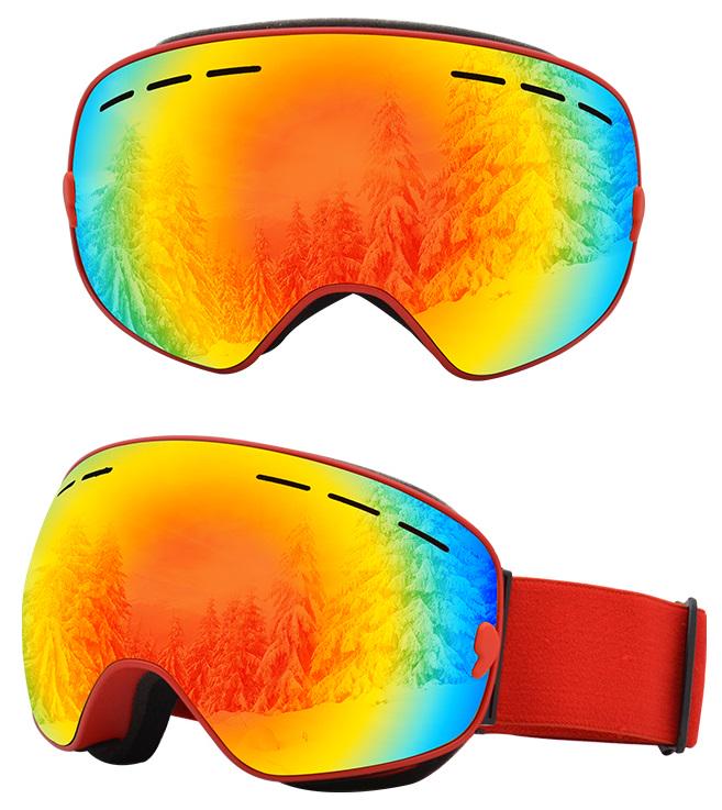 Маска лижна для дорослих та дітей VelaSport Snow Blade VLT 25,4% Red/Coloured (00789) - фото 14