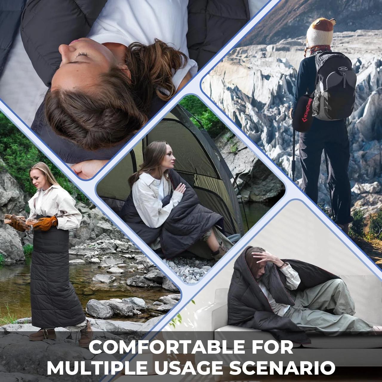 Ковдра туристична KingCamp Smart 150 KS2432 Black (KS2432_BLACK) - фото 7 Ковдра туристична KingCamp Smart 150 KS2432 Black (KS2432_BLACK) - фото 7