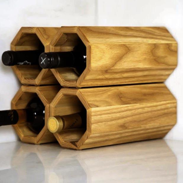 Полка для вина настольная Плантей 4 Сиена (Впс-410205)