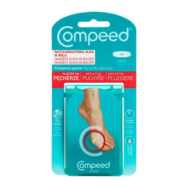 Пластыри от волдырей Compeed узкие 6 шт. (126)