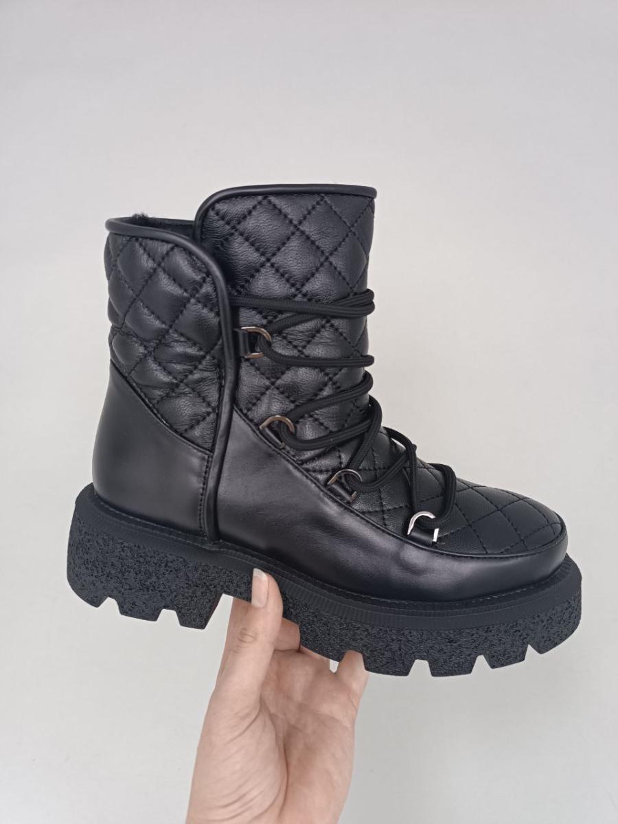 Ботинки женские кожаные зимние р. 39 Черный (4402з/39)