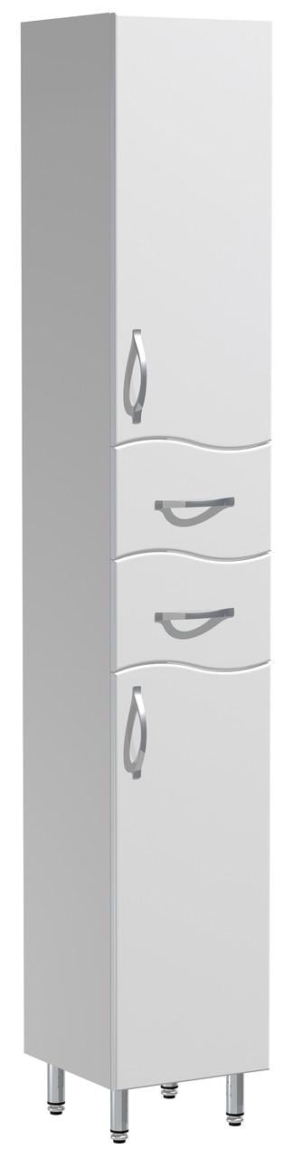 Пенал для ванной комнаты Волна 30 см Белый (avt-СВ-30) Пенал для ванной комнаты Волна 30 см Белый (avt-СВ-30)