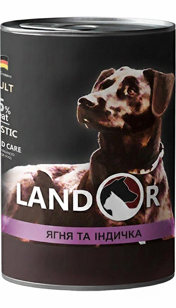 Корм влажный для взрослых собак всех пород LANDOR All Breed Lamb&Turkey Ягненок с индейкой полноценный 400 г (BP4250231539084) Корм влажный для взрослых собак всех пород LANDOR All Breed Lamb&Turkey Ягненок с индейкой полноценный 400 г (BP4250231539084)