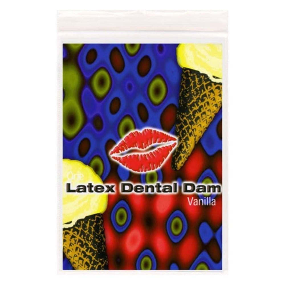 Серветка для орального сексу Vanilla Latex Dental Dams зі смаком ванілі 1 шт. (ON60000)