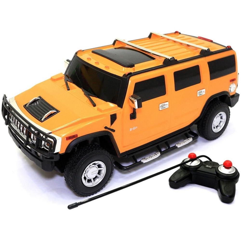 Радиоуправляемая машинка Хаммер 1:24 с пультом на батарейках Желтый (28443299)