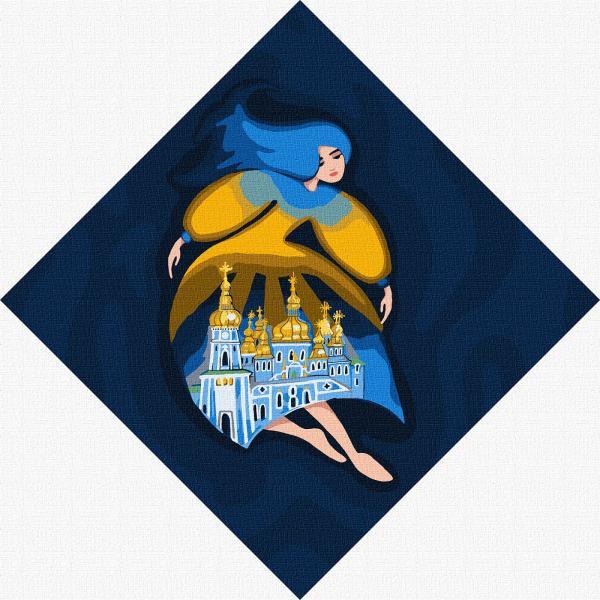 Картина по номерам Идейка Берегиня Михайловская 30х30 см в термопакете (КНО4915-mt)