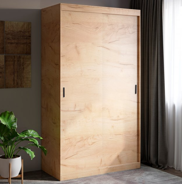 Шкаф-купе Эверест Соната 1400 двухдверный 140х60х217 см Дуб крафт золотой