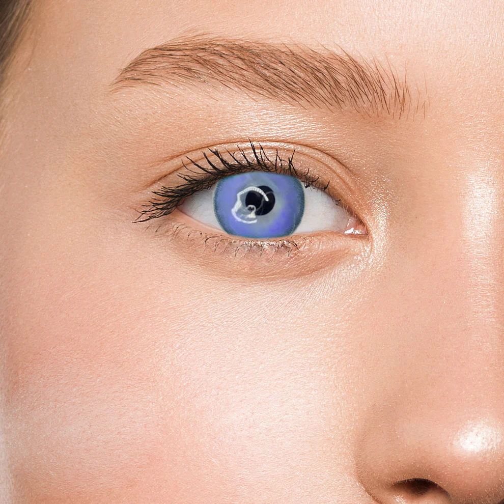 Контактные линзы фиолетовые Elite Lens Айс Милк Амур +0,00 14,5 мм 2 шт. Фиолетовый (25906457)