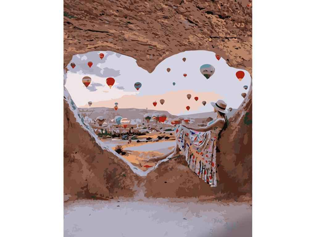 Картина по номерам Strateg Сердце Каппадокии 40х50 см (GS1279)