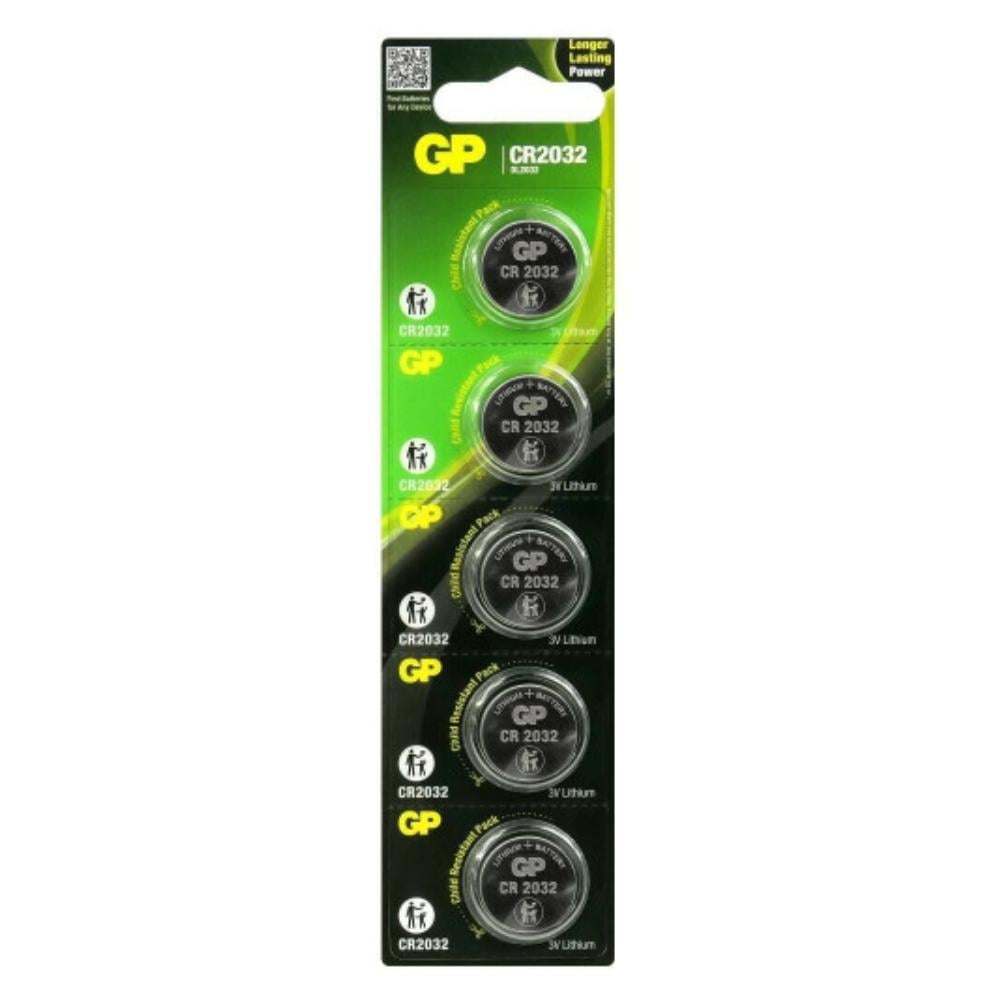 Батарейки GP CR2032 Lithium 3V таблетка 5 шт. (4891199001147)