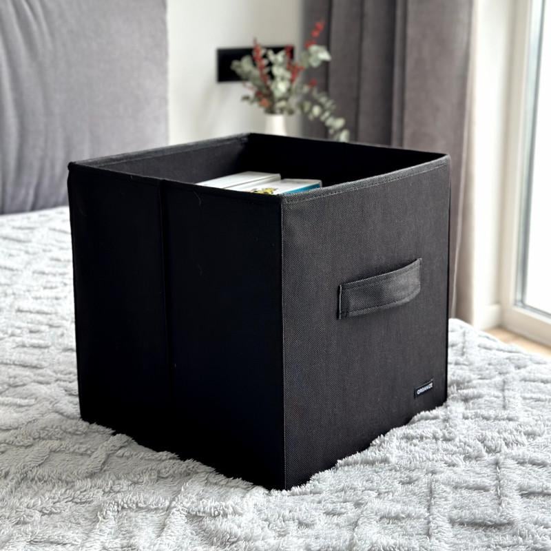 Кофр текстильный 30х30х30 см Черный (Hy-30-bl) - фото 1