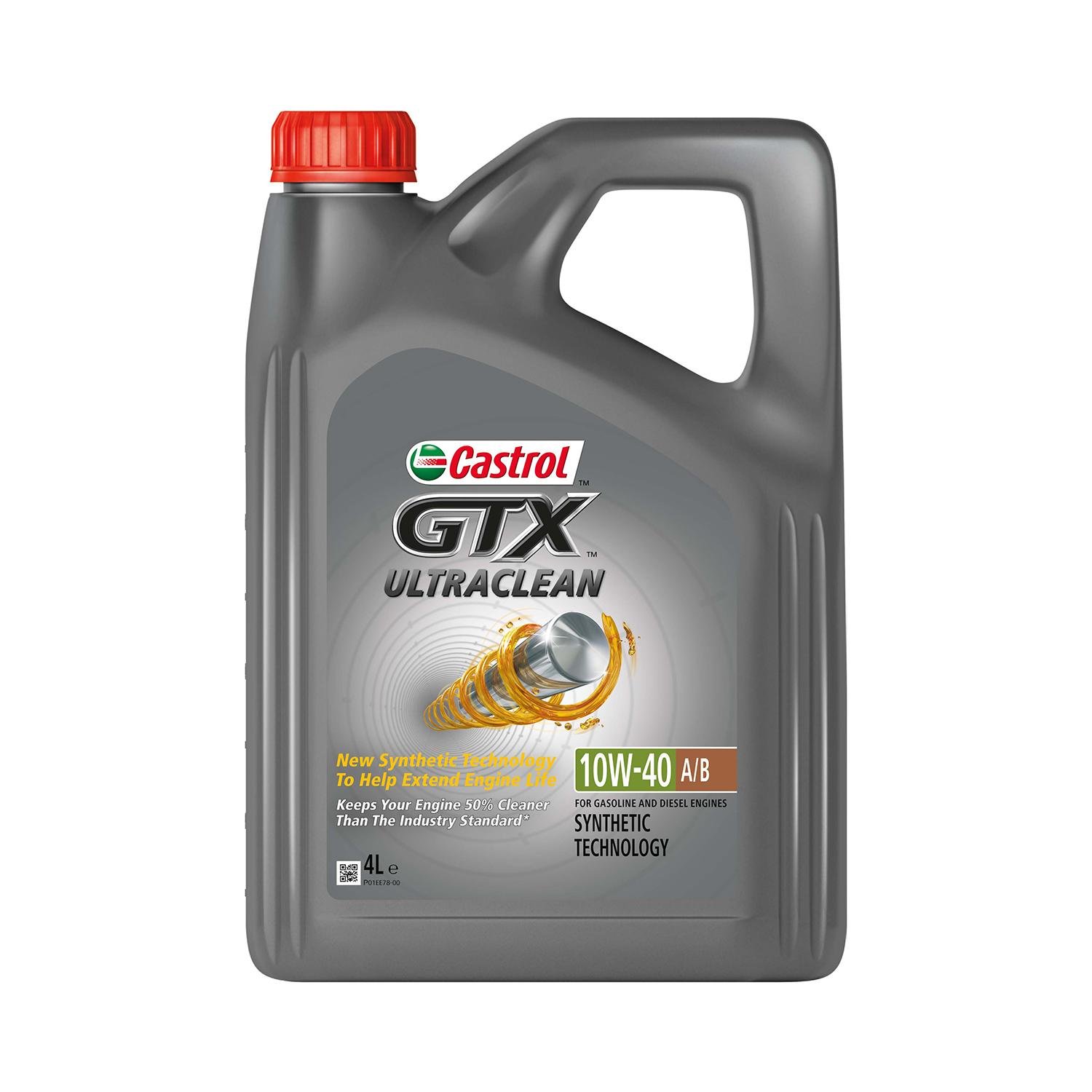 Моторне мастило Castrol GTX ULTRACLEAN 10W-40 A/B 4 л