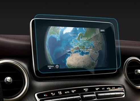 Защитное стекло Pixsel гибридное матовое на монитор Mercedes Benz V-CLASS 11" 2014-2023