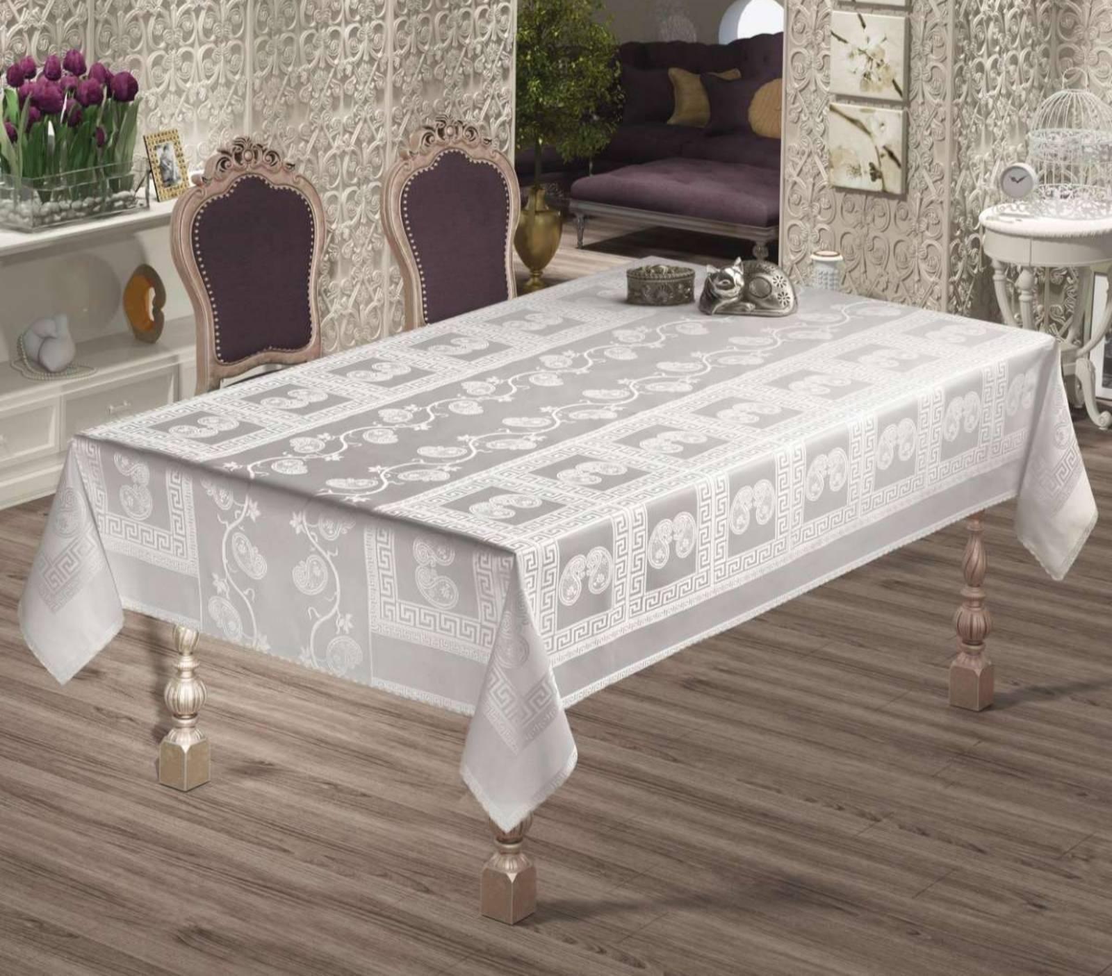 Скатерть Maison Royale 160x180 Buta Royal Cream (CN10066) Скатерть Maison Royale 160x180 Buta Royal Cream (CN10066)