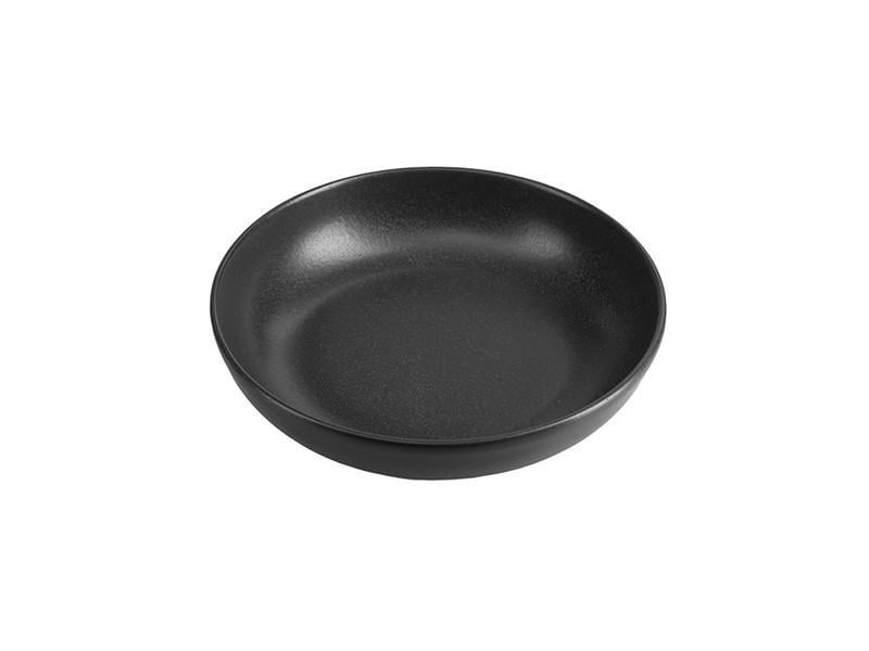 Салатник фарфоровый круглый Porland 415 мл 17 см Black (368117/Bl)
