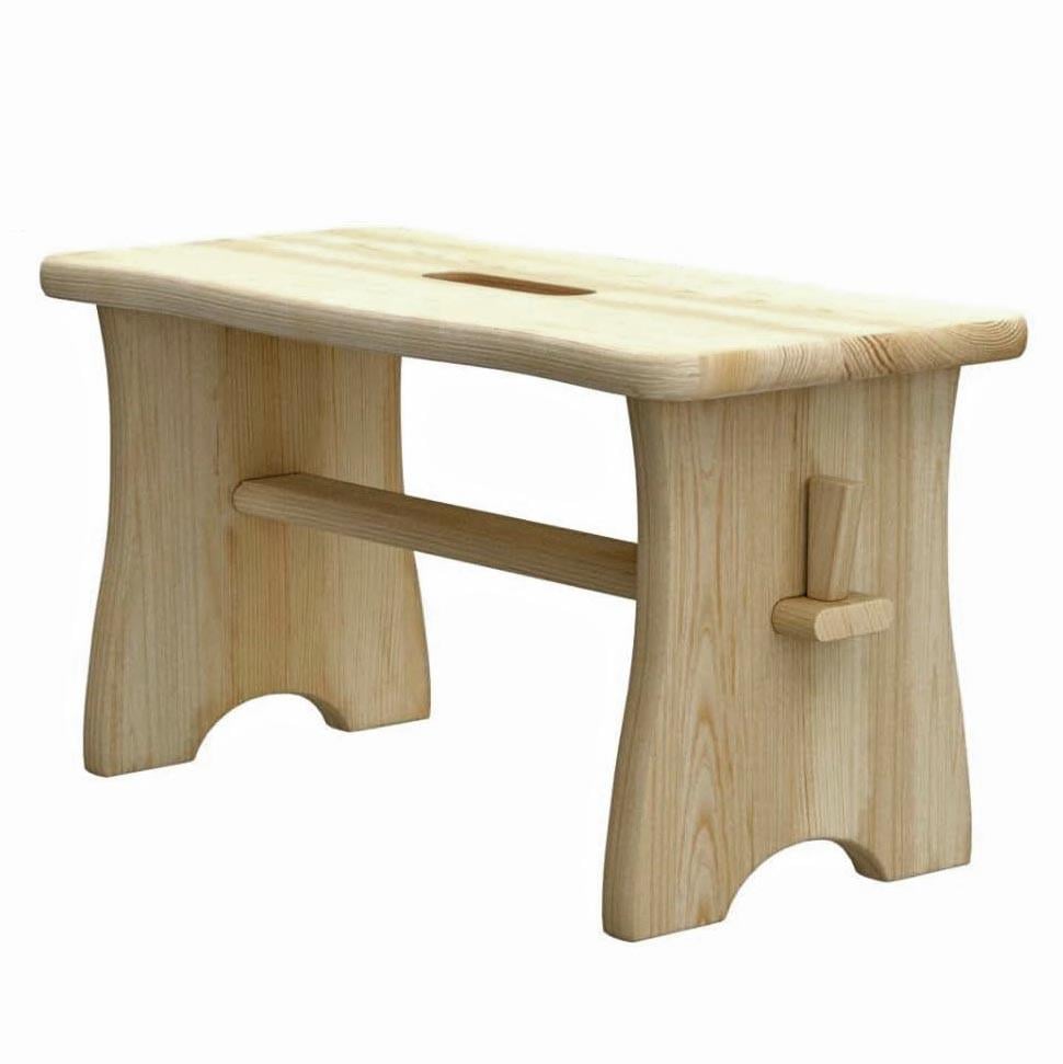 Табурет для ванной из дерева Эмерс Бланже (ТВН-011901)