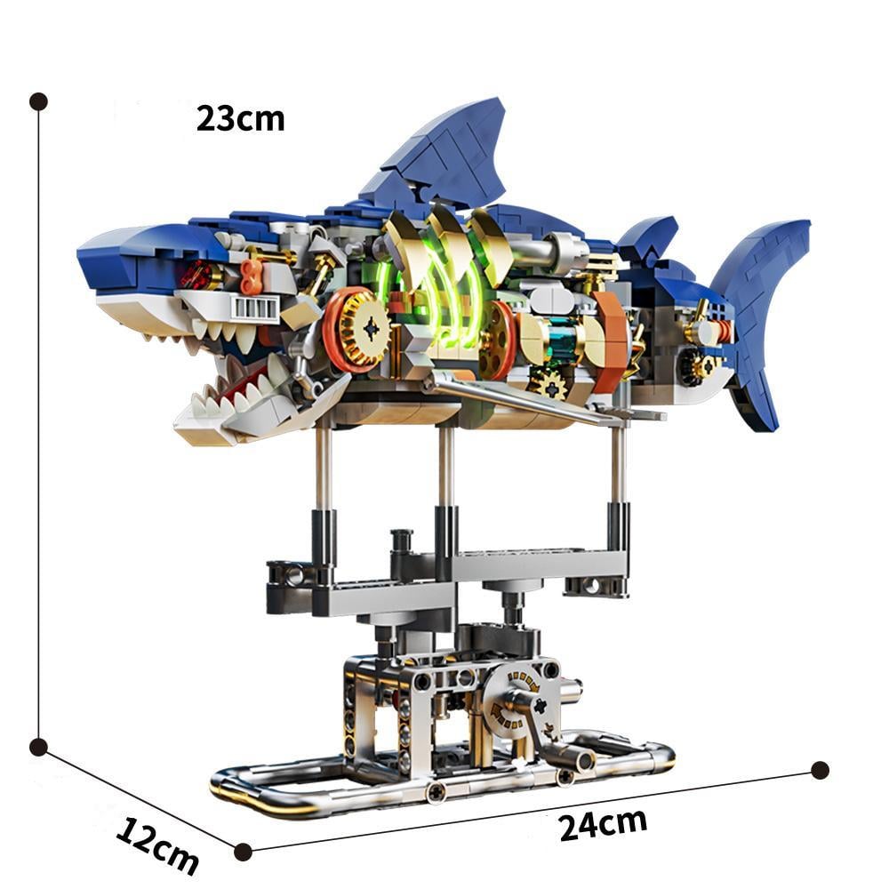 Конструктор Shark Machinery Кіборг Акула механічний двосторонній (13054) - фото 4 Конструктор Shark Machinery Кіборг Акула механічний двосторонній (13054) - фото 4
