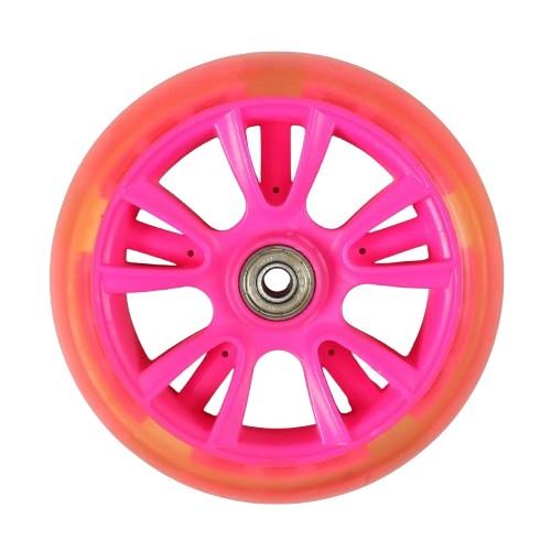 Колесо для самоката переднє з підшипником 135 мм Рожевий (184014)