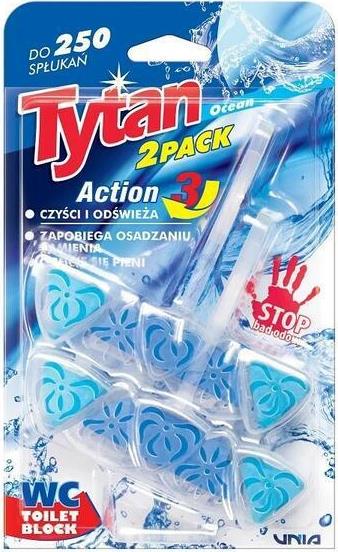 Блок унитаза ароматический Tytan Action 3 Океан 2 шт. 40 г (14580)