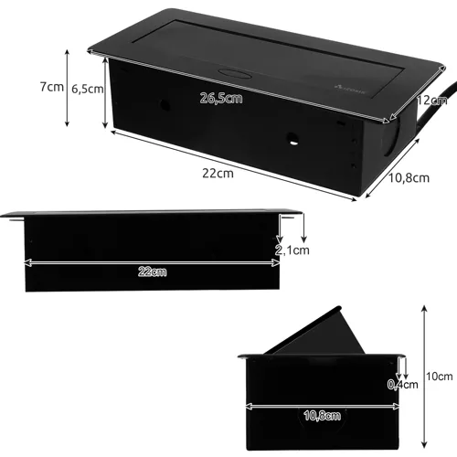 Розетка скрытая Izoxis встроенная/выдвижная 2xUSB 2.1 (21446) - фото 7