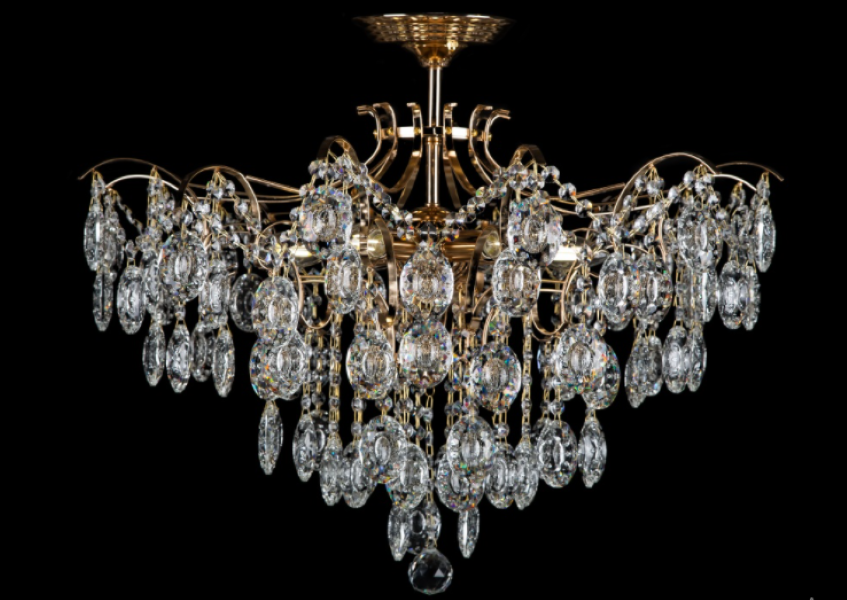 Хрустальная люстра LS053/600/6 FGD Белый/Золото (AN000272)