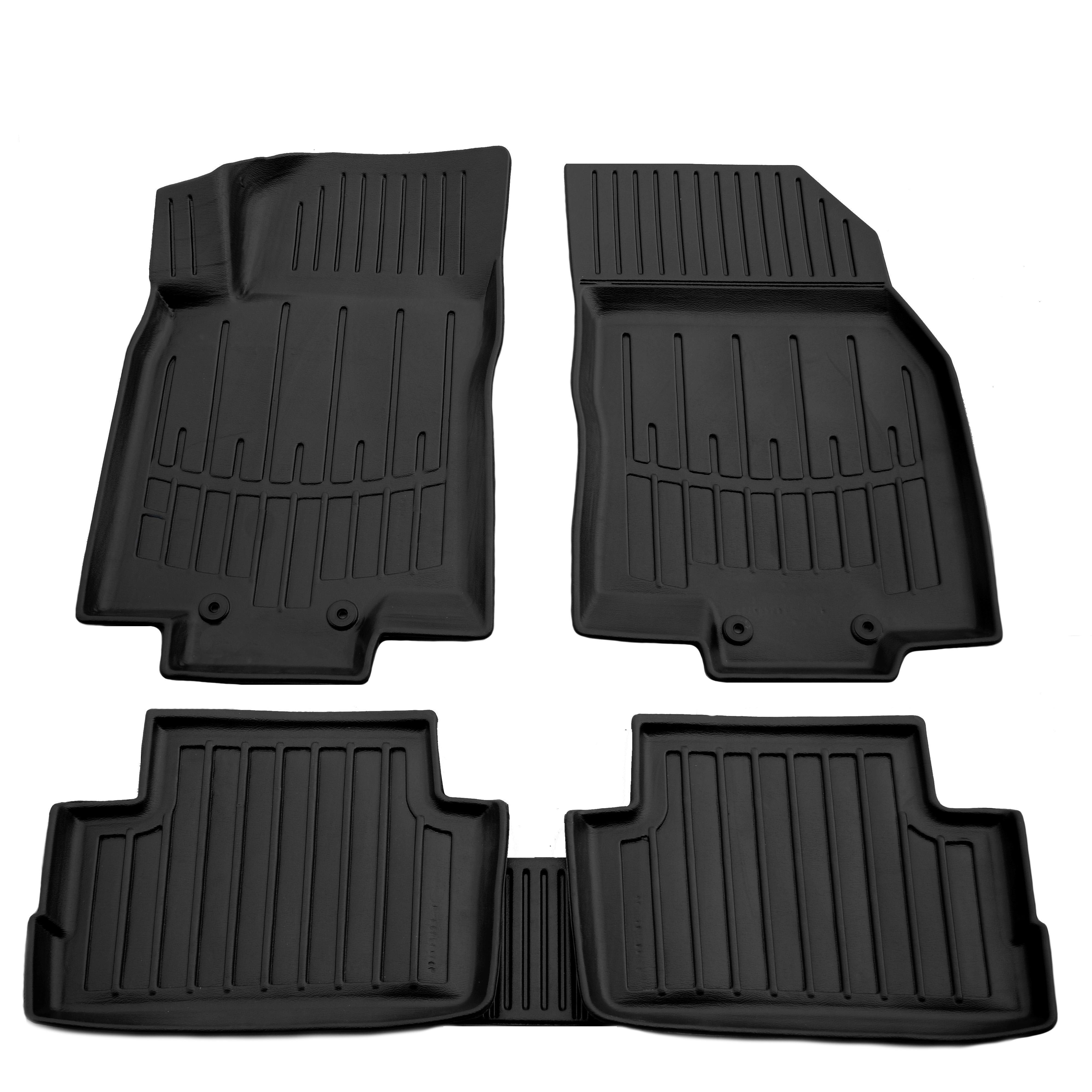 Килимки Stingray 3D для Nissan Qashqai 2014-2021 рр. поліуретан 5 шт. Чорний (158344)