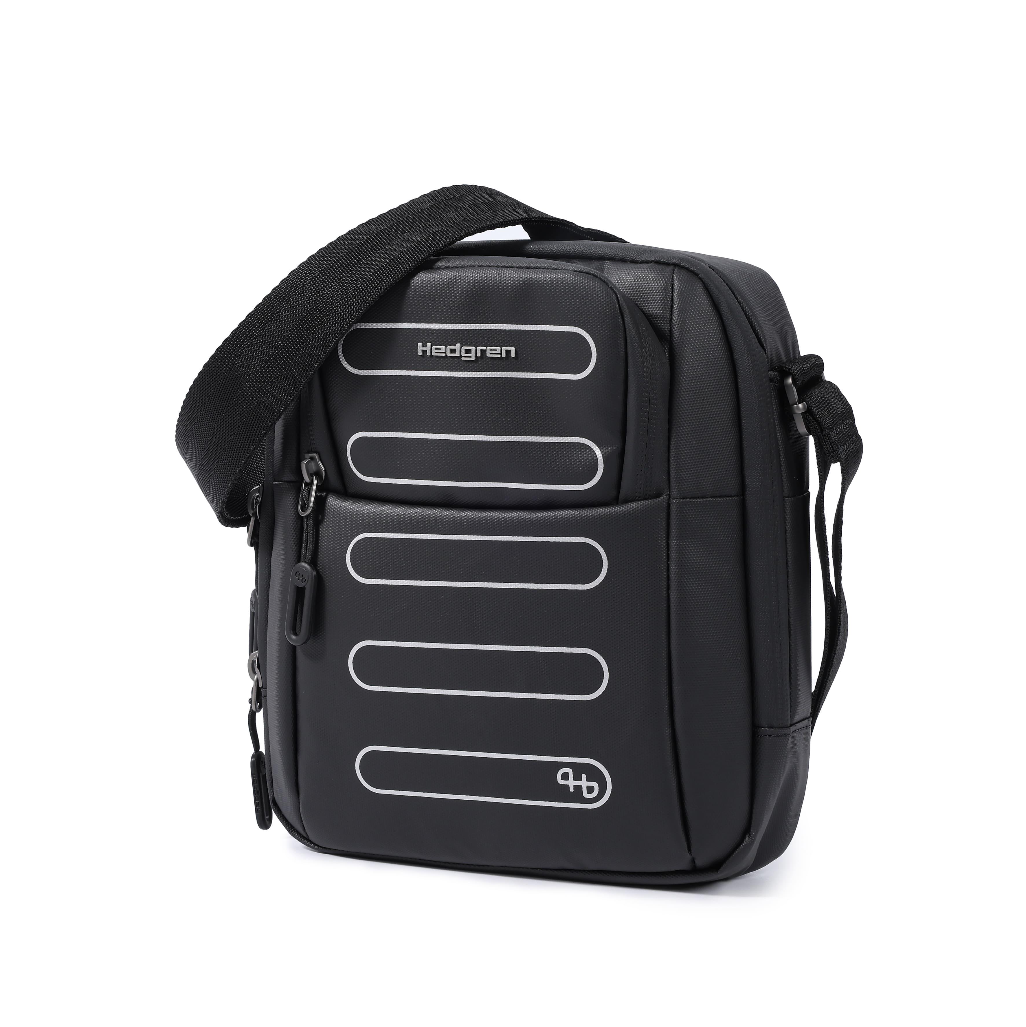 Чоловіча сумка через плече Hedgren Comby Performance HCMBP05/003 вертикальна з RFID-захистом 22х5х18,5 см 2 л Чорний (33554046)