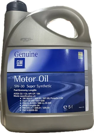 Моторное масло GM Super Synthetic 5W-30 5 л