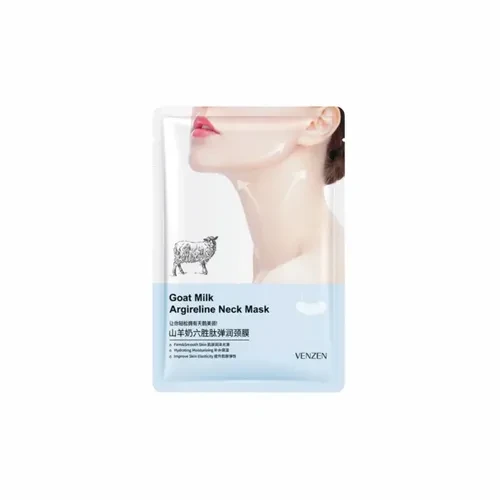 Маска для шеи тканевая Venzen Goat Milk Argireline Neck Mask 25 мл (27302598)