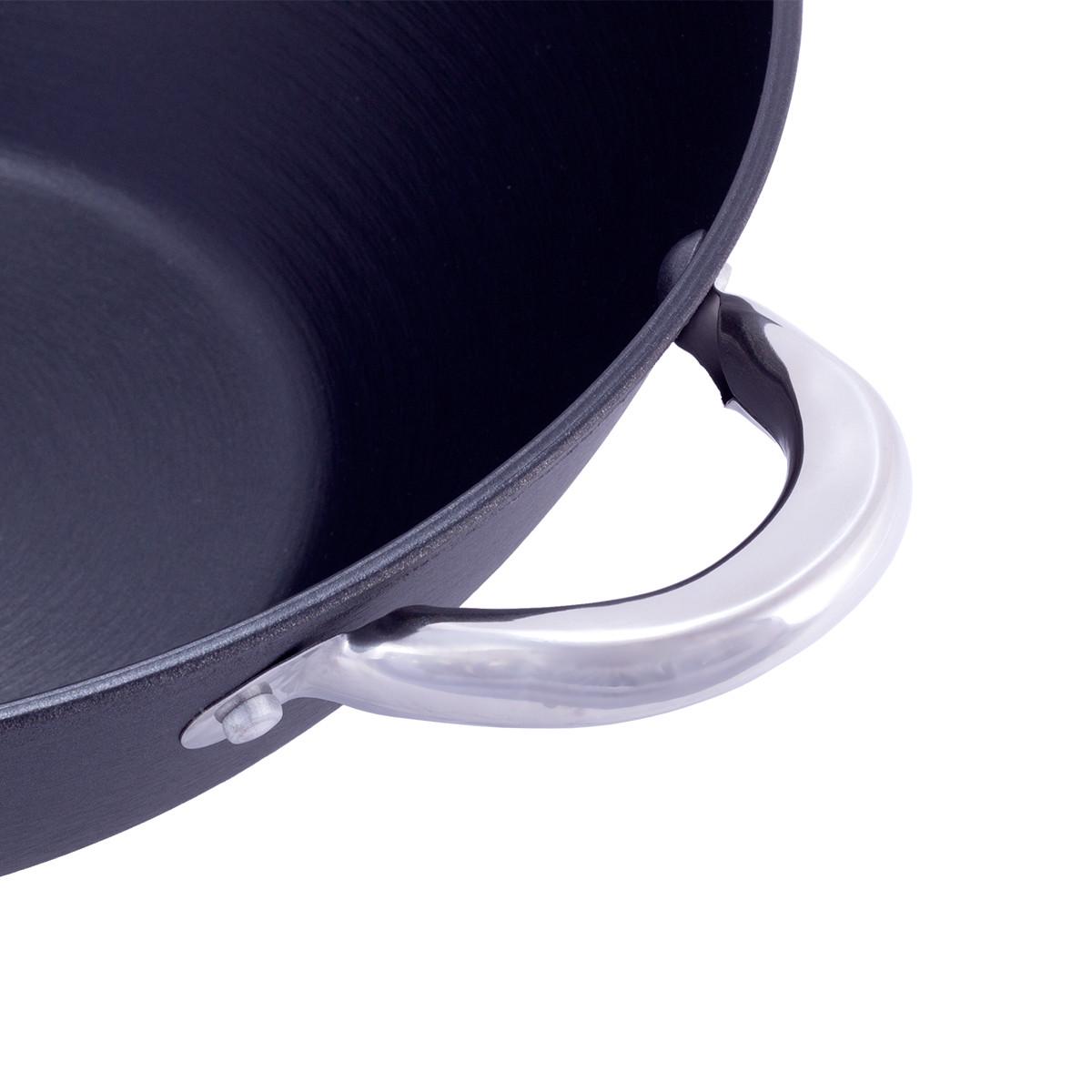 Котел чугунный для плова Kamille Wok KM-4807MR с антипригарным покрытием для индукции и газа 4,5 л (29-84-4807MR) - фото 8