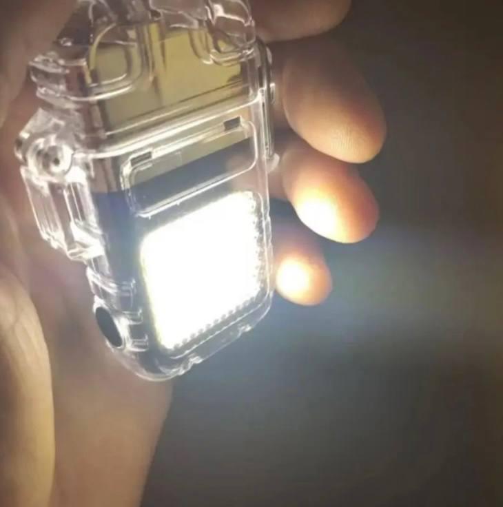 Зажигалка с фонариком и USB-зарядкой электроимпульсная спиральная (5a85ca17) - фото 5