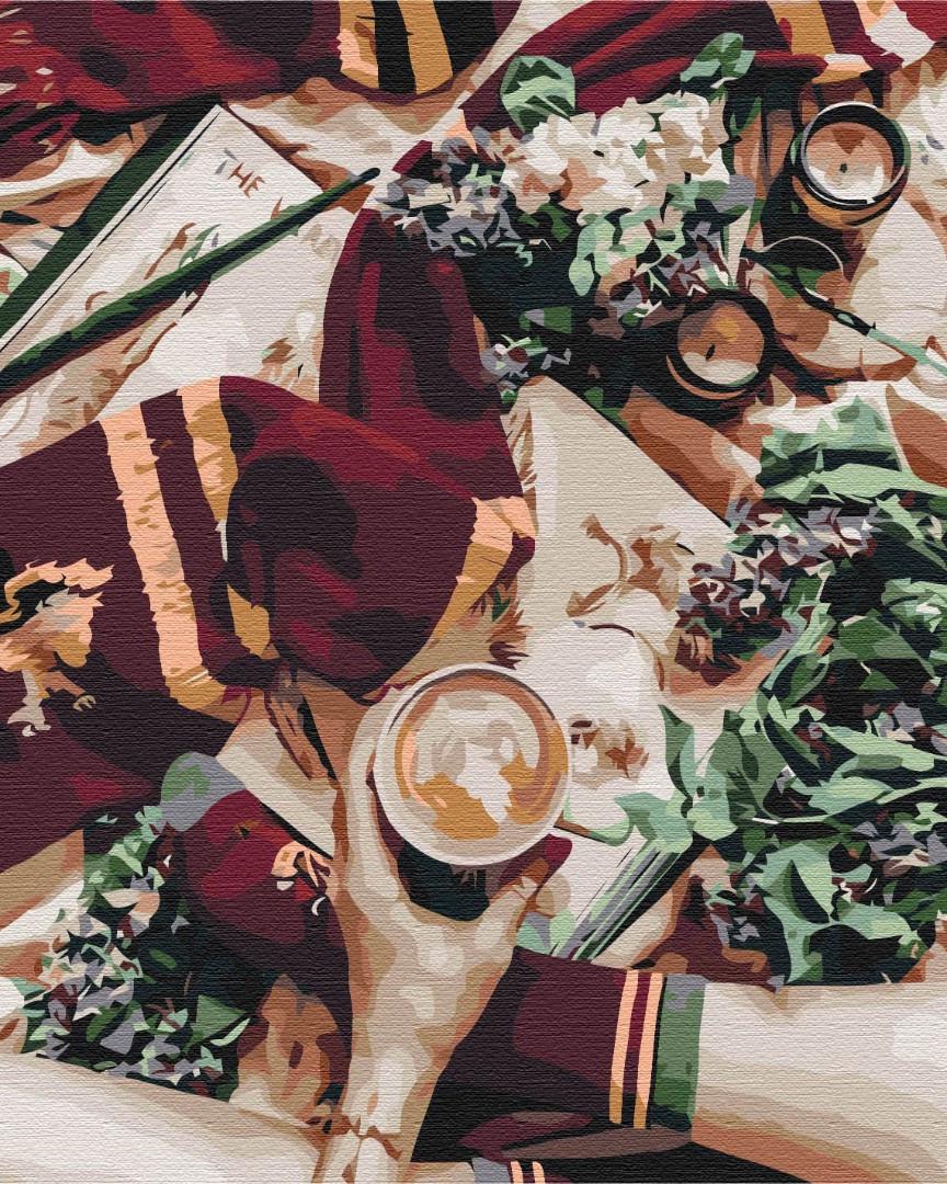 Картина по номерам brushme Чашка капучино 40х50 см Картина по номерам brushme Чашка капучино 40х50 см